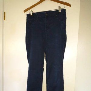 Straight Leg Dark Wash Jeans - Spandex/Cotton